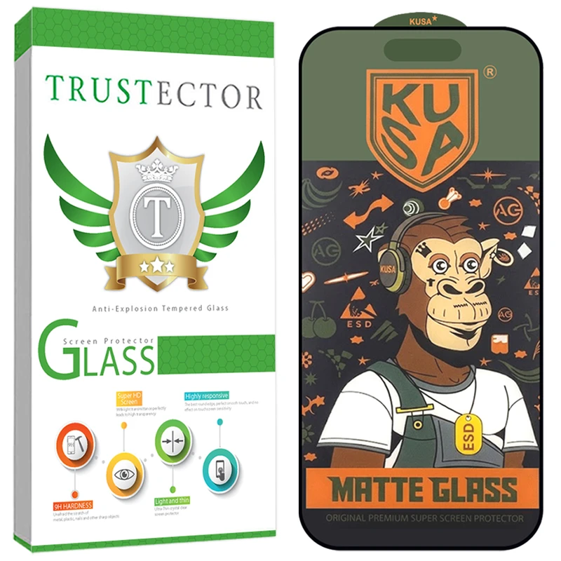 محافظ صفحه نمایش تراستکتور مدل GKUSAT مناسب برای گوشی موبایل اپل iPhone 16 / iPhone 15