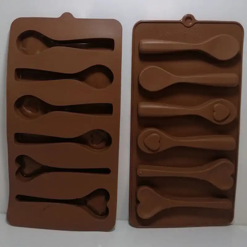 قالب شکلات مدل سیلیکونی طرح قاشق