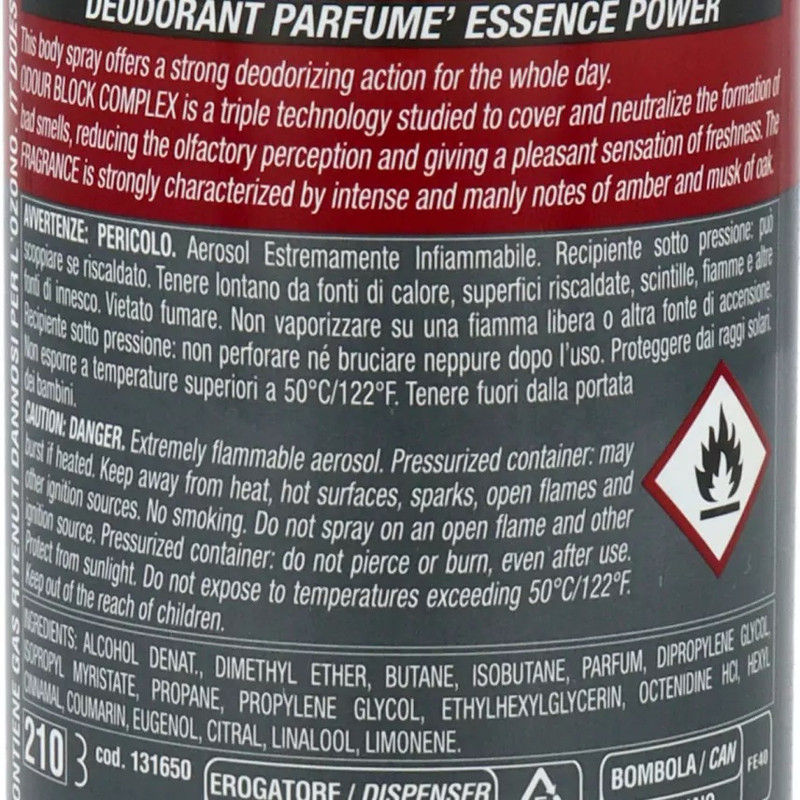 اسپری بدن مردانه اینتسا مدل Essence Power حجم 150 میلی لیتر