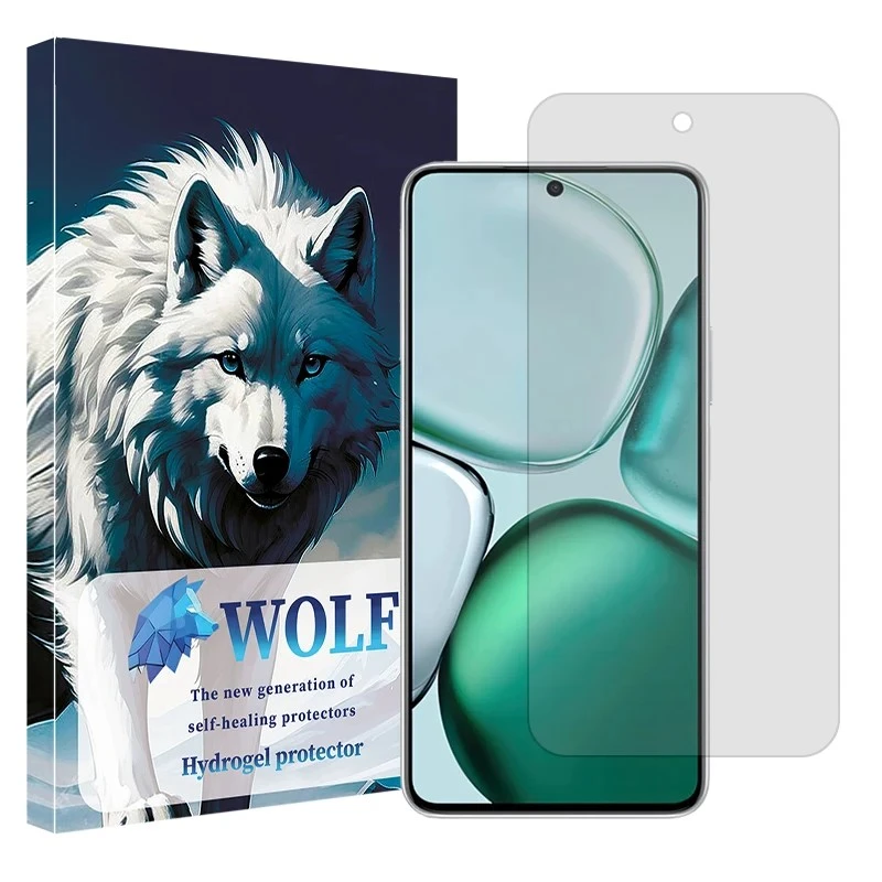 محافظ صفحه نمایش شفاف ولف مدل هیدروژلی مناسب برای گوشی موبایل آنر X9c Smart