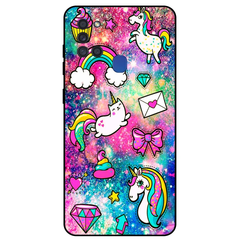 کاور مگافون طرح تک شاخ مدل 8155 مناسب برای گوشی موبایل سامسونگ Galaxy A21 S        