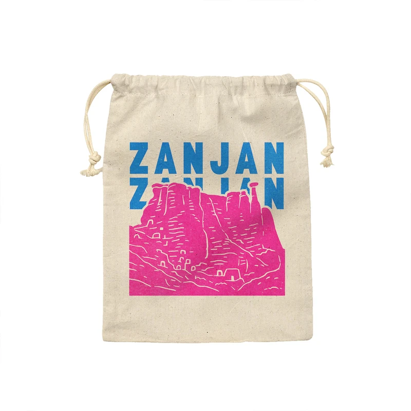 کیسه نان و سبزی ترمه طراحان ایده مدل نماد قلعه بهستان ماه نشان کد map0142 - S سایز 19x19 سانتی متر