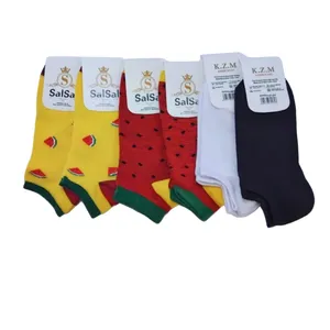 جوراب ساق کوتاه زنانه مدل یلدایی کد ۶ بسته 6 عددی