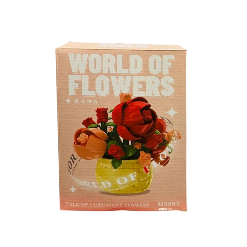 ساختنی 50 تکه مدل گلدان گل کد M3082