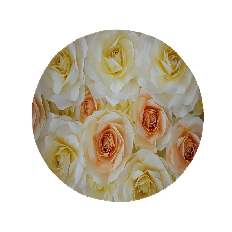 پادری مدل دایره طرح رز کد 5593 سایز 90 × 90 سانتی متر