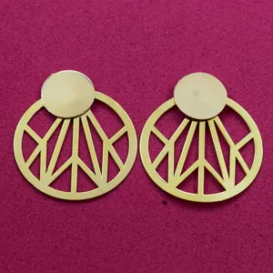 گوشواره طلا 18 عیار زنانه کانیار گالری مدل E53