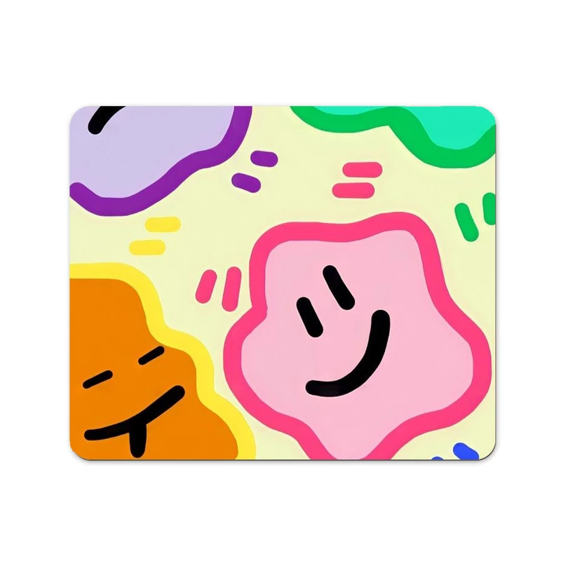 ماوس پد پاد آفرین طرح شکلک های خندان  کد 893 سایز 19*24 سانتی متر