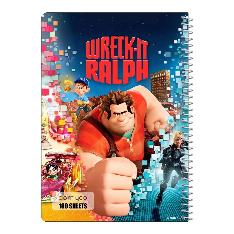 دفتر مشق 100 برگ سیمی کارنیکا طرح It Ralph-رالف خرابکار Wreck کد 52396