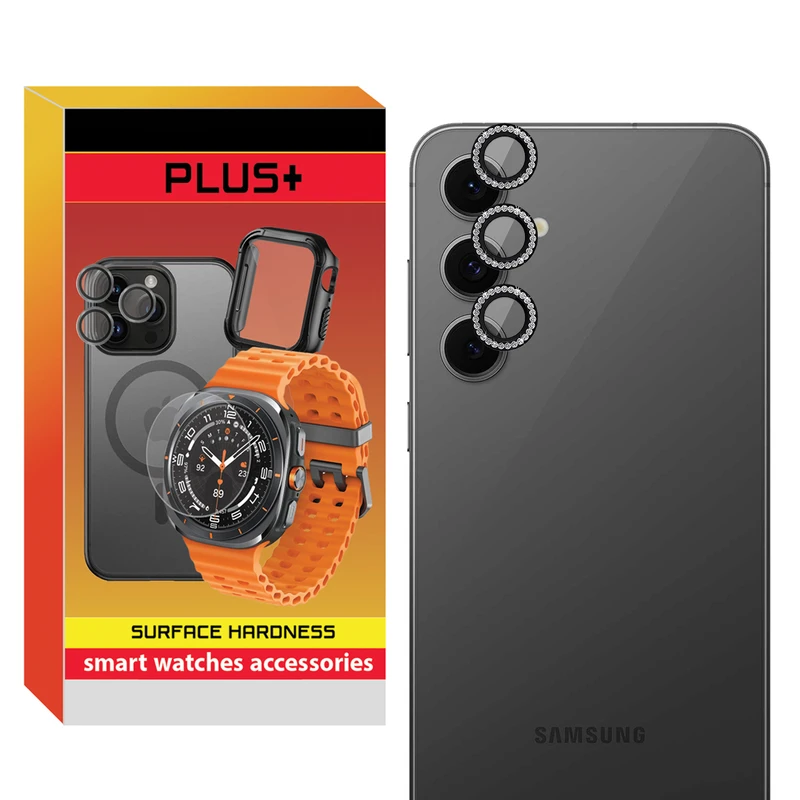 محافظ لنز دوربین پلاس مدل Ring Diamond PL مناسب برای گوشی موبایل سامسونگ Galaxy S24 Fe