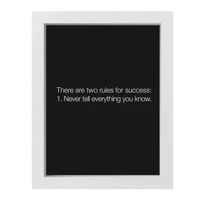 تابلو طرح قوانین موفقیت مدل Rules for success