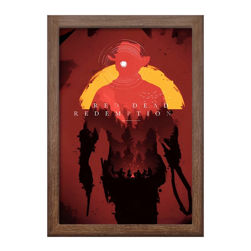 تابلو خندالو طرح رد دد (Red Dead) کد F4460