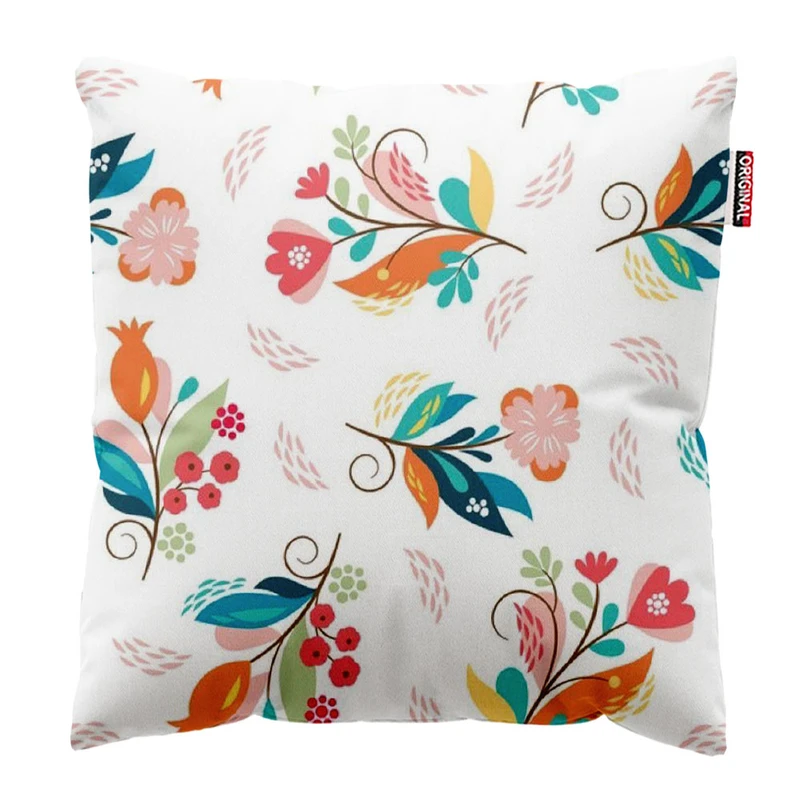 کوسن پاد آفرین طرح گل کد 3271 سایز 30*30 سانتی متر