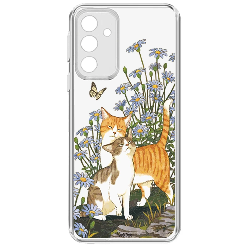 کاور طرح گربه پروانه مناسب برای گوشی موبایل سامسونگ Galaxy S23 Fe