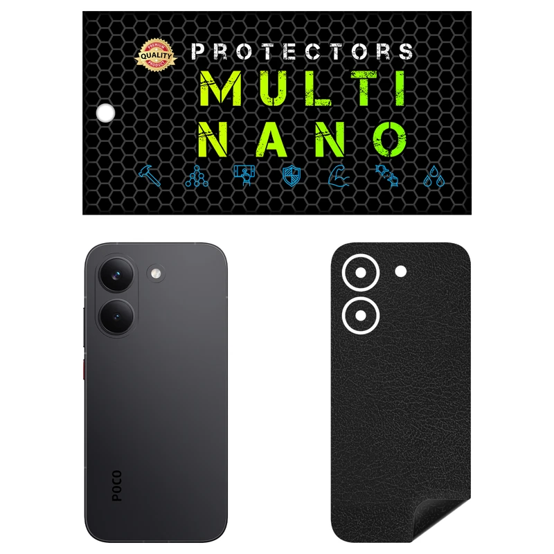 برچسب پوششی مولتی نانو طرح چرم مدل X-F1L مناسب برای گوشی موبایل شیائومی Poco X8 Pro