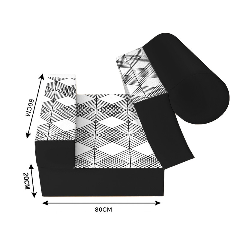 مبل تختخواب شو یک نفره نوپه هوم مدل هندسی مینیمال P1134