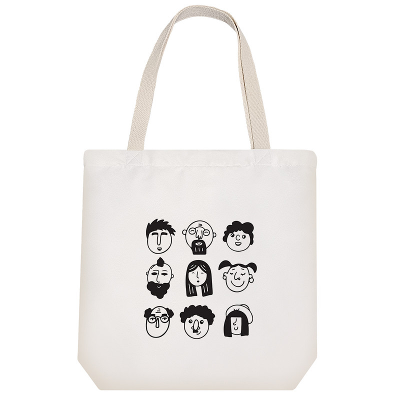 ساک خرید خندالو مدل پرتره مردم کد 8569