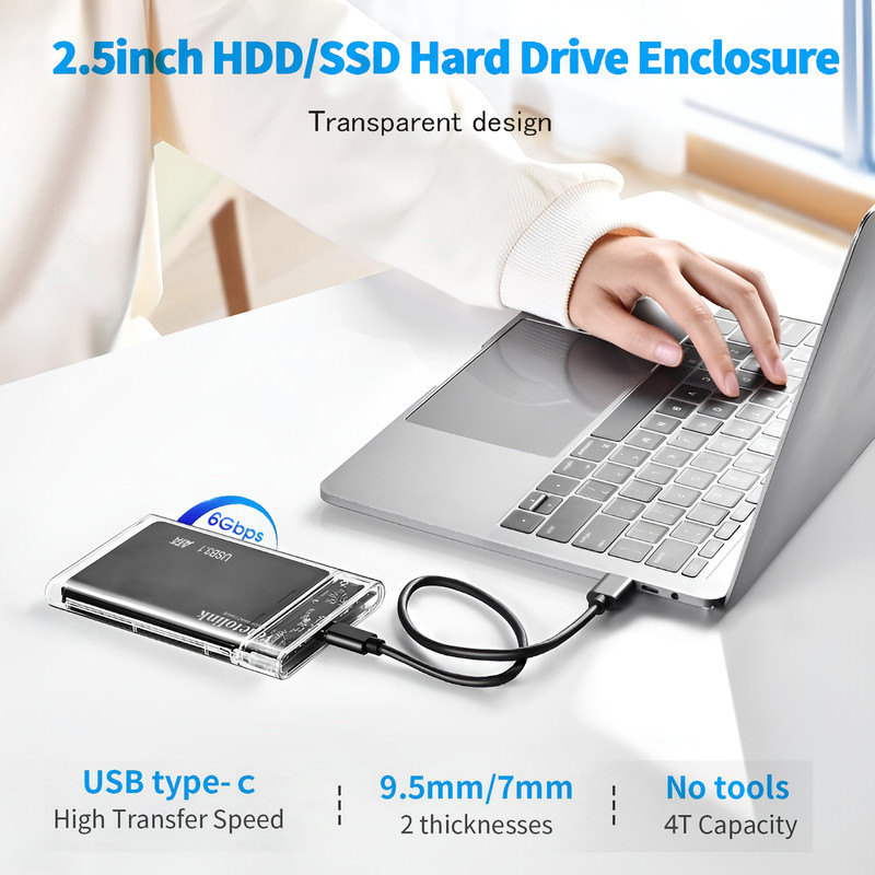 باکس هارد دیسک اکسترنال وینتولینک مدل TYPE-C-USB3.0