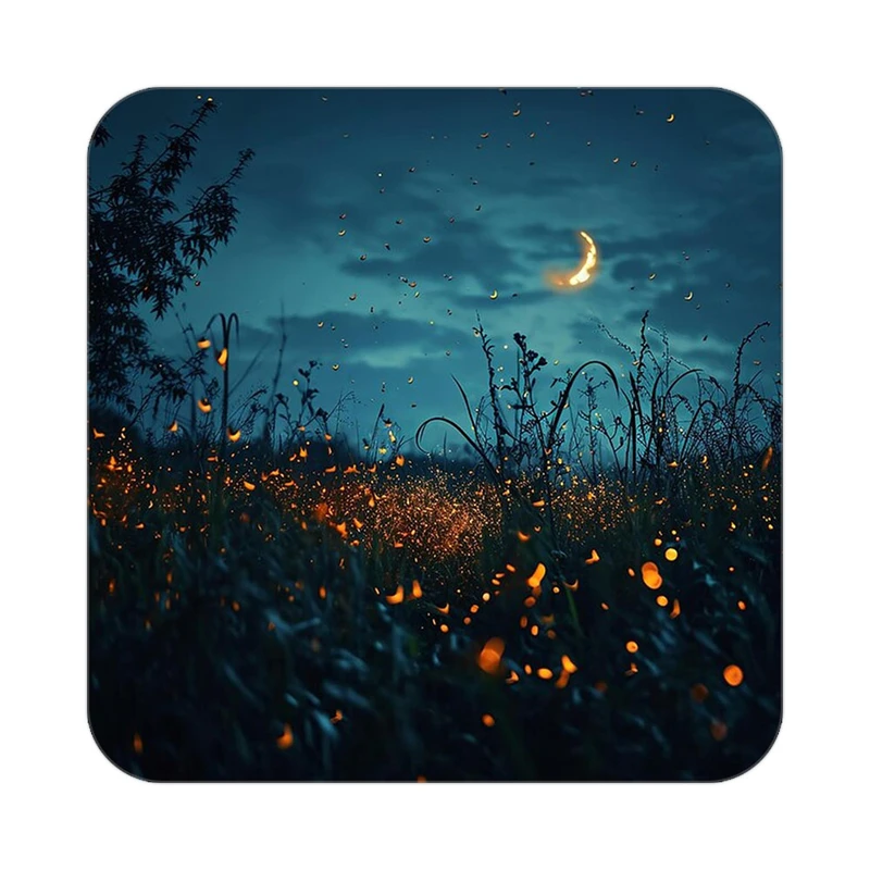 زیر لیوانی کاکتی طرح ماه و ستاره مدل mp53260