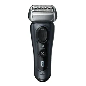 ماشین اصلاح موی صورت براون مدل 8413s، اصلاح به صورت صفر زن، نمایشگر وضعیت باتری، استفاده به صورت خشک و مرطوب، منبع انرژی با باتری قابل شارژ، تکنولوژی اصلاح به صورت فویلی، مدت زمان شارژ 60 دقیقه و مدت زمان استفاده پس از شارژ 60 دقیقه، به‌همراه استند شارژ