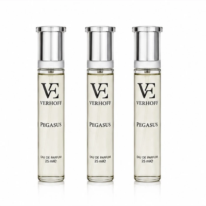 عطر جیبی مردانه ورهف مدل پگاسوس با رایحه خنک حجم 25 میلی لیتر بسته 3 عددی