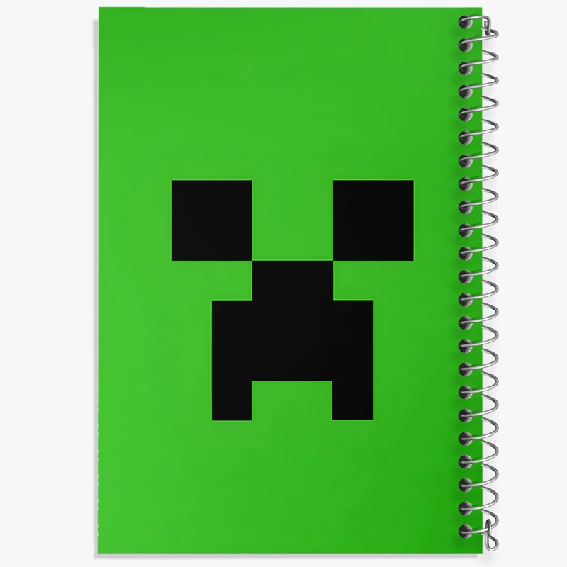 دفتر ژورنال نویسی 50 برگ خندالو مدل نقطه ای طرح ماینکرافت (Minecraft) کد F5904