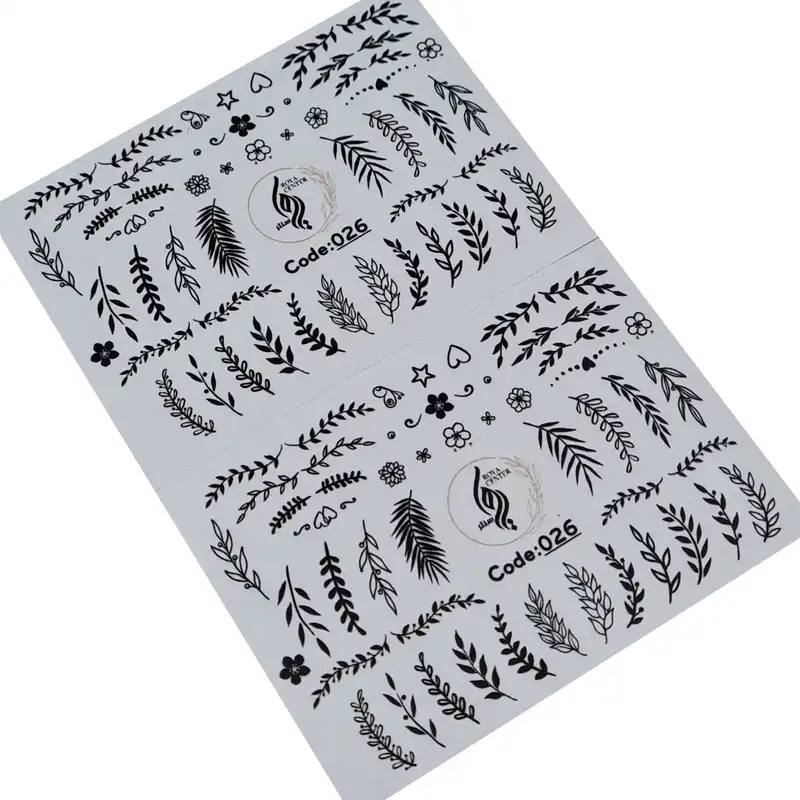 برچسب لنز ناخن رویاسنتر مدل 026 مجموعه 2 عددی