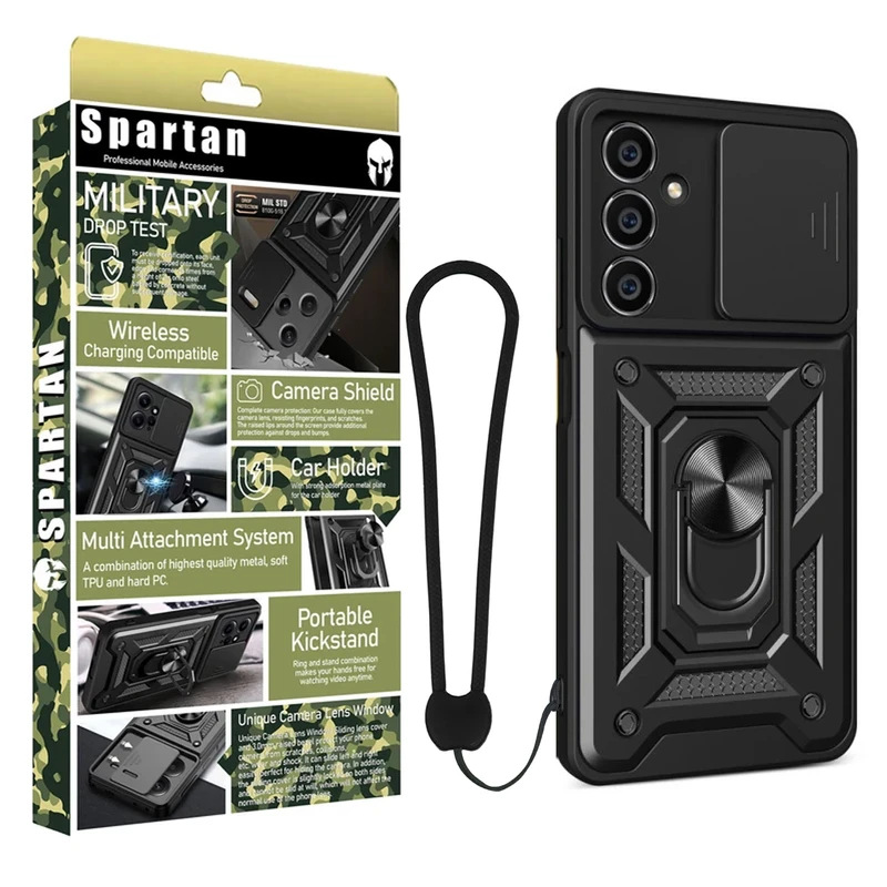کاور اسپارتان مدل Defender Armor Apple Strap مناسب برای گوشی موبایل سامسونگ Galaxy A56 به همراه بندآویز