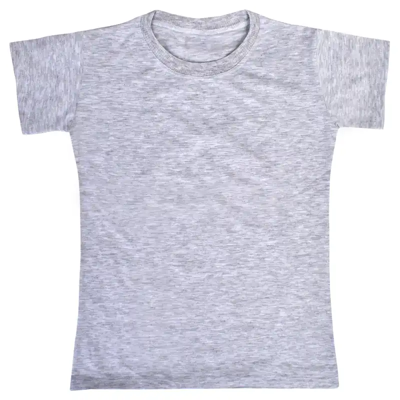 تی شرت آستین کوتاه بچگانه مدل ساده کد K02 رنگ طوسی