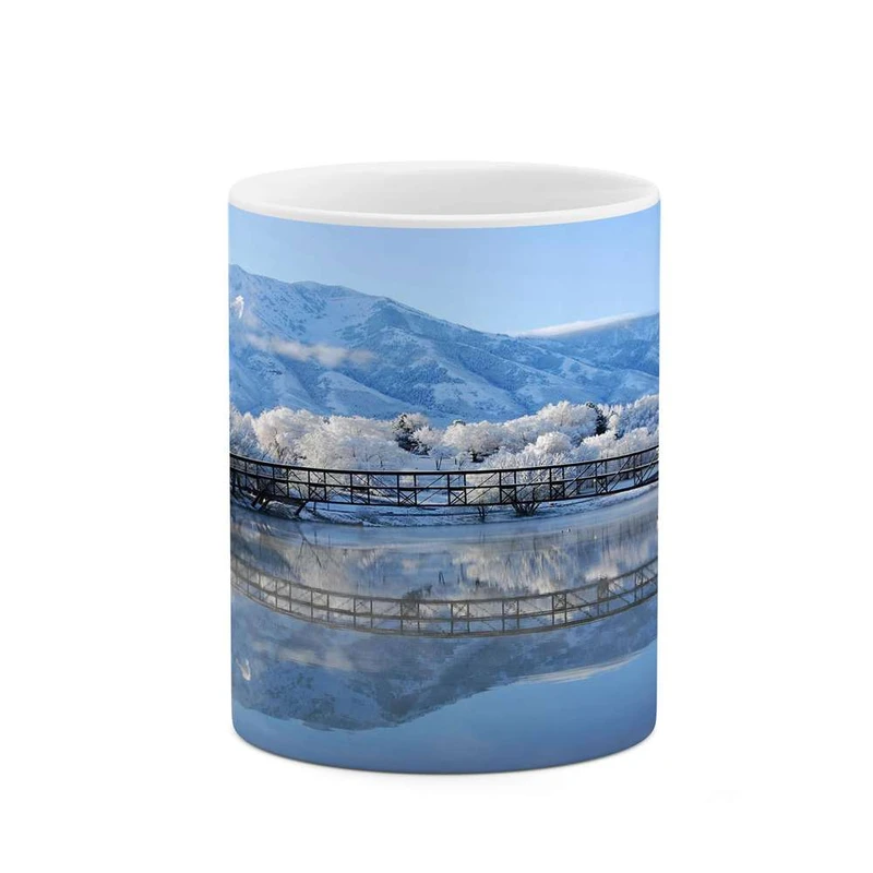 ماگ کاکتی مدل منظره برفی کد mgh14996