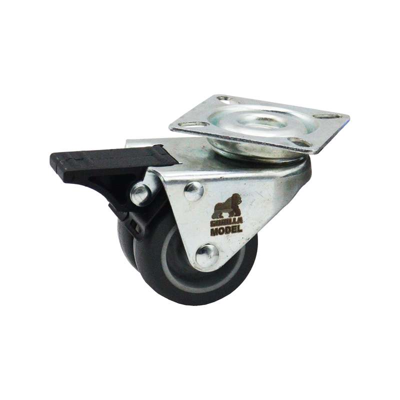 چرخ گردان مدل گوریلا کد YP-2GHOLO-LASTIKI-50MM چرخ گردان مدل گوریلا کد YP-2GHOLO-LASTIKI-50MM