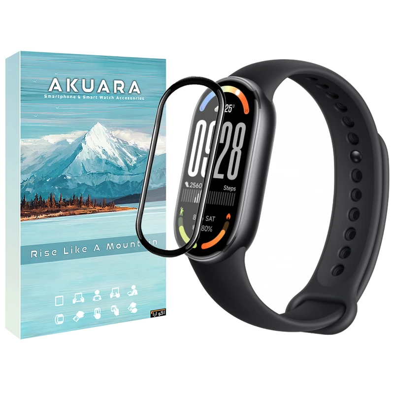 محافظ صفحه نمایش آکوآرا مدل PMMA مناسب برای ساعت هوشمند شیائومی Mi Band 10