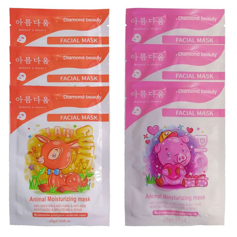 ماسک صورت دایموند بیوتی مدل آبرسان وزن 25 گرم مجموعه 6 عددی