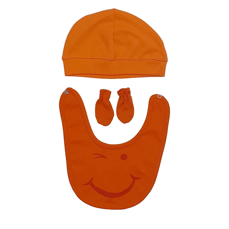 ست 3 تکه لباس نوزادی مدل لبخند