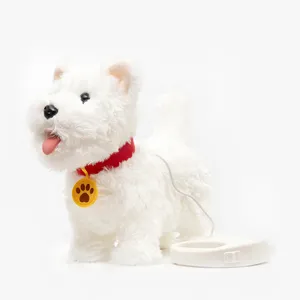 ربات اسباب بازی مدل سگ پولیشی قلاده دار شارژی