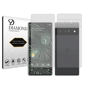 Diamond Tough model transparent screen protector suitable for Google Pixel 6 Pro mobile phone along with the back protector