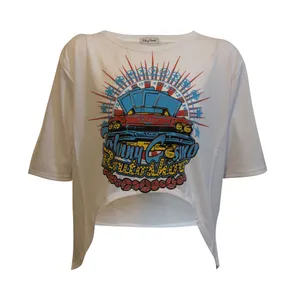 تی شرت اورسایز آستین کوتاه زنانه کد B100255130se