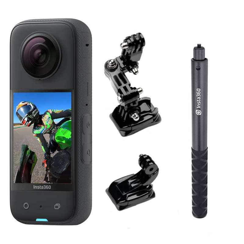 دوربین فیلم برداری ورزشی اینستا 360 مدل insta360 x3 به همراه لوازم جانبی دوربین فیلم برداری ورزشی اینستا 360 مدل insta360 x3 به همراه لوازم جانبی