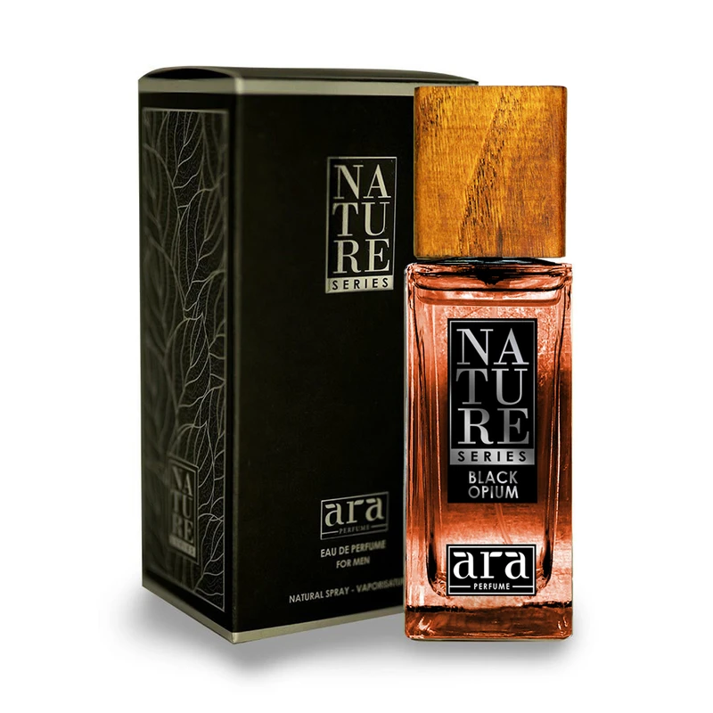 ادوپرفیوم پرفیوم آرا مدل NATURE BLACK OPIUM با رایحه شیرین حجم 100 میلی‌لیتر