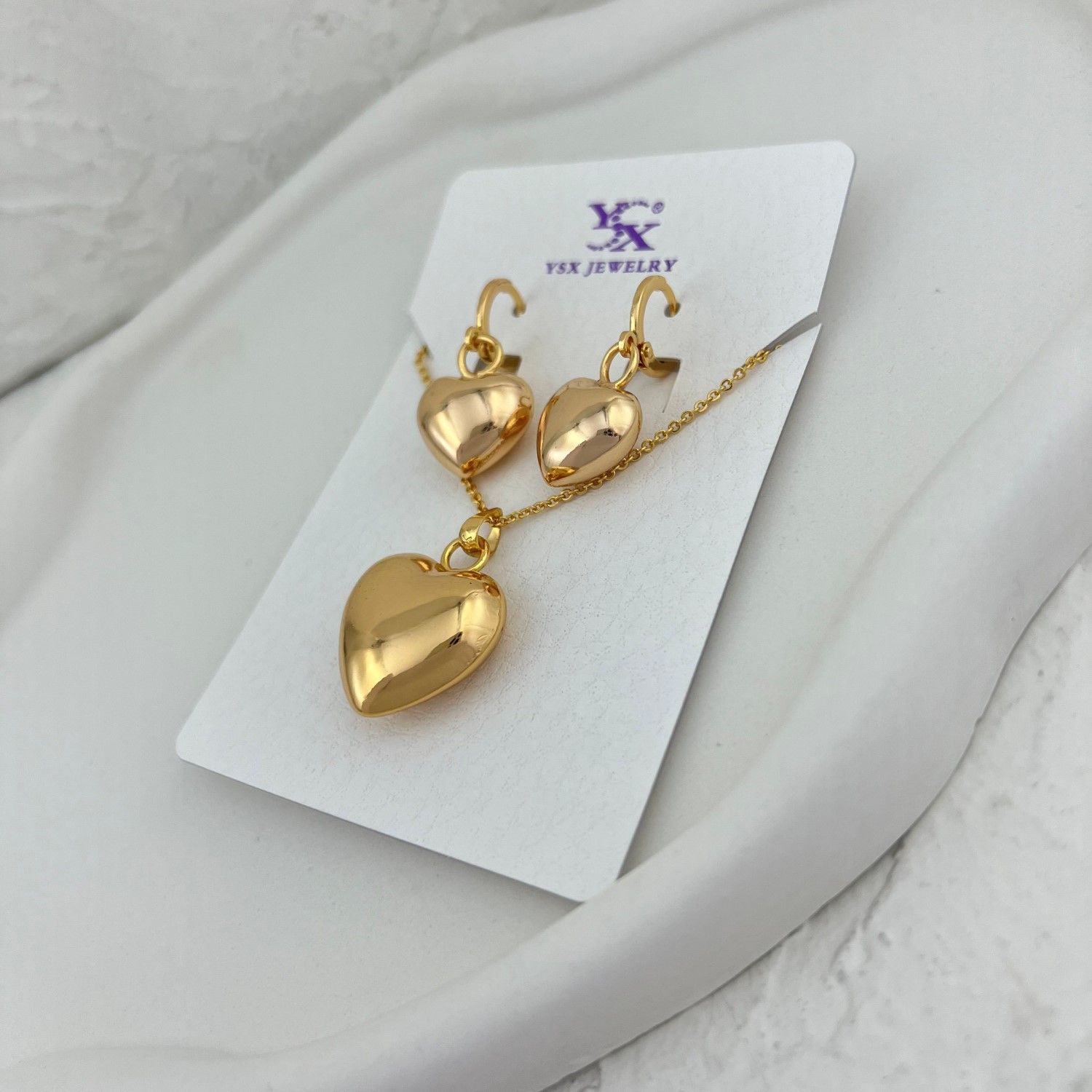 نیم ست زنانه وای اس ایکس مدل قلب کد M4216 -  - 3