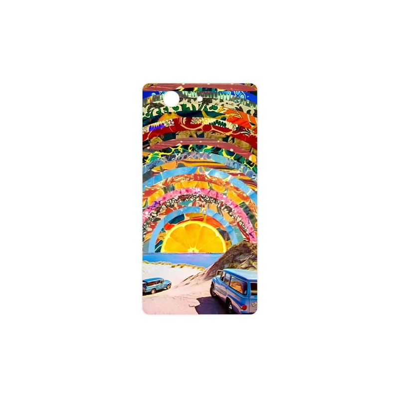 برچسب پوششی ماهوت مدل Collage of Orange Sky مناسب برای گوشی موبایل سونی Xperia Z3 Compact