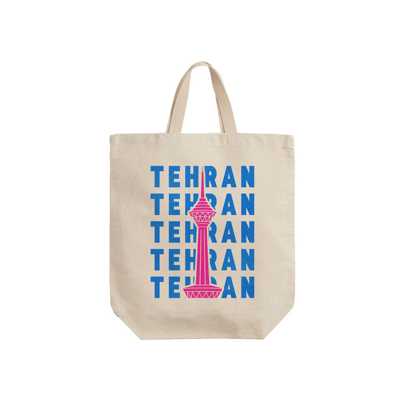 ساک خرید ترمه طراحان ایده مدل نماد برج میلاد تهران کد map0124 - S