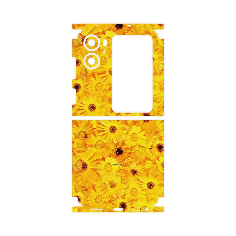 برچسب پوششی ماهوت مدل Yellow_Flower-FullSkin مناسب برای گوشی موبایل اپو Find N2 Flip