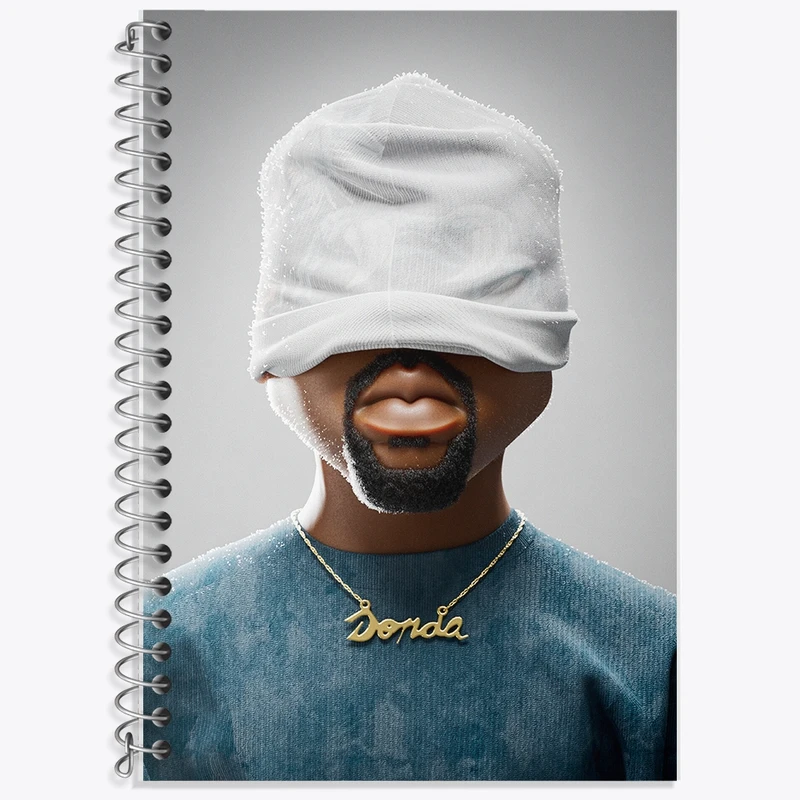 دفتر لغت 50 برگ خندالو طرح کانیه وست (Kanye West) کد F759