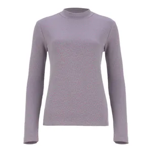 بلوز آستین بلند زنانه سرژه مدل 203364 رنگ یاسی