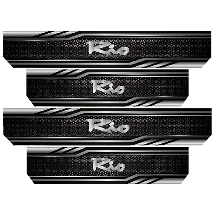 برچسب پارکابی خودرو رایسان کد SP2052 مناسب برای کیا ریو مجموعه 4 عددی