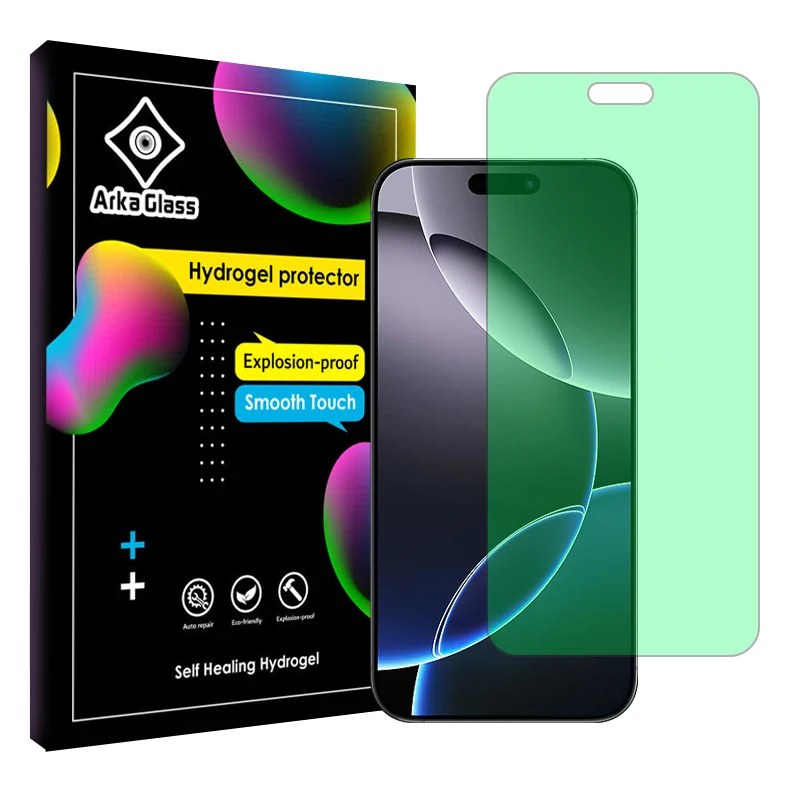 محافظ صفحه نمایش گرین لایت آرکا گلس مدل Tough مناسب برای گوشی موبایل اپل iPhone 16 Pro