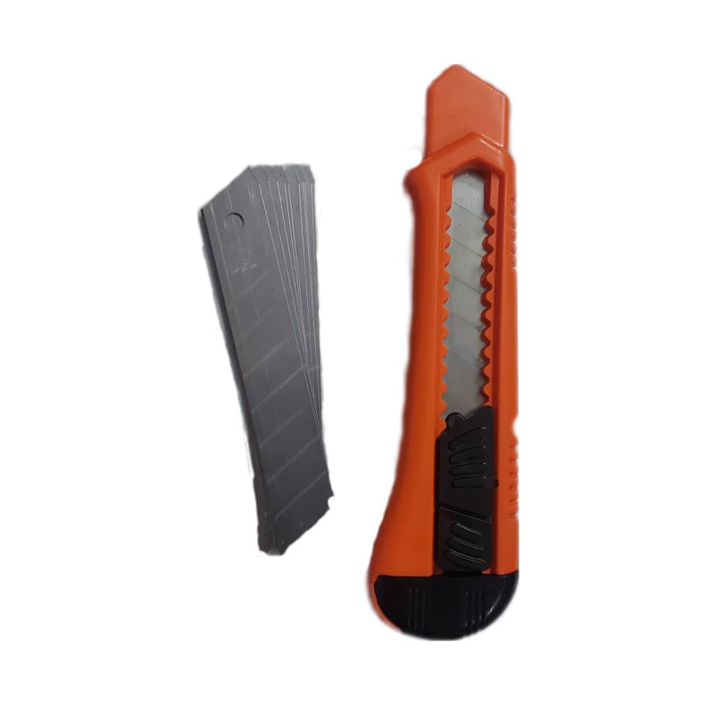 کاتر بزرگ مدل 04 به همراه 10 عدد تیغ کاتر بزرگ مدل 04 به همراه 10 عدد تیغ