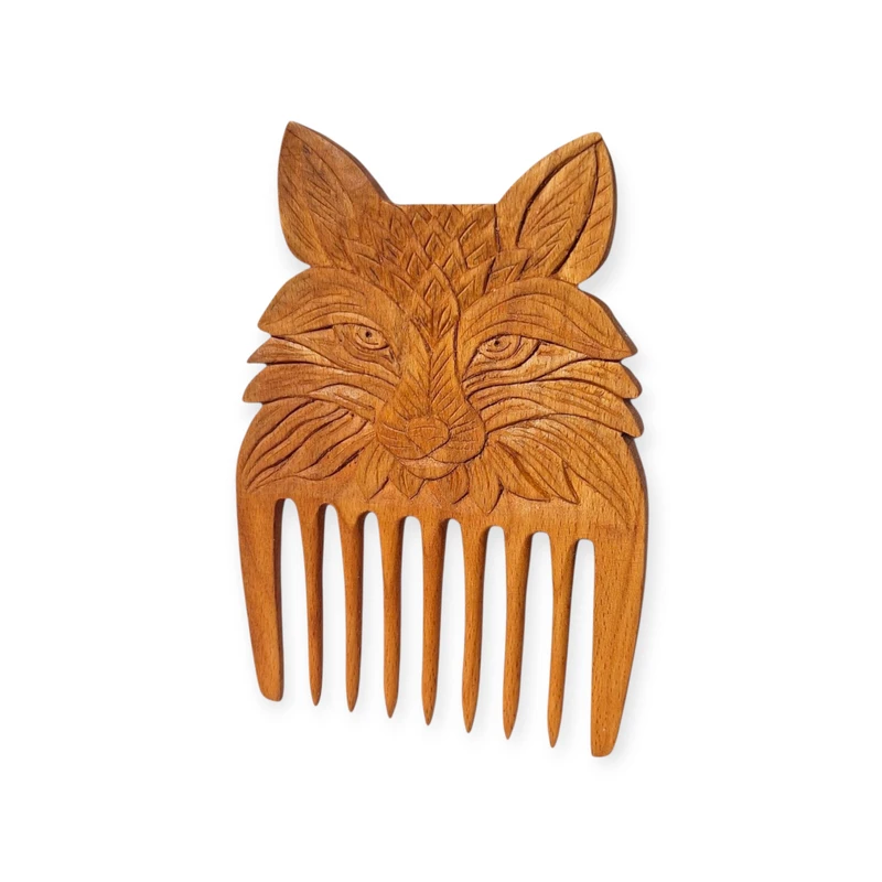 شانه مو مدل چوبی کد fox