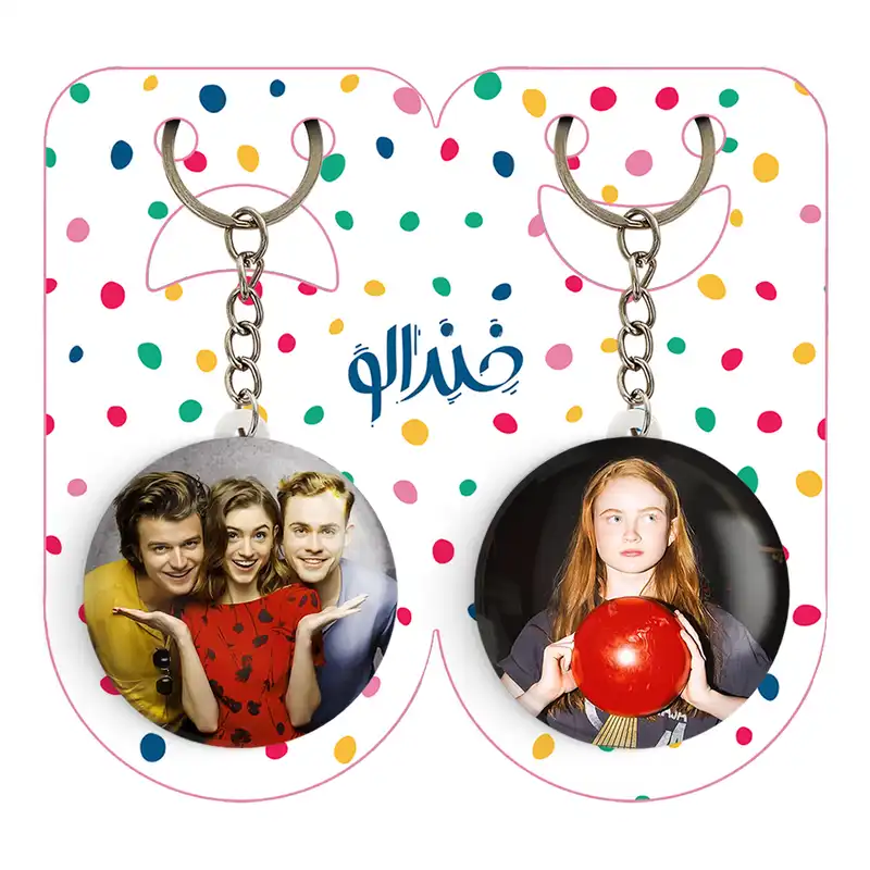 جاکلیدی خندالو مدل مکس سریال استرنجر تینگز Stranger Things کد 1932819326 مجموعه 2 عددی