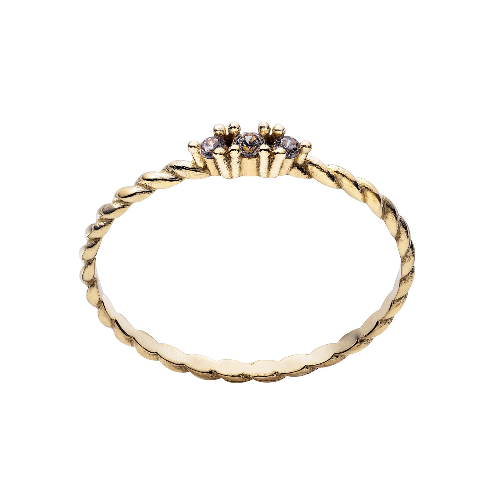 انگشتر طلا 18 عیار زنانه جواهری سون مدل 3355 - - 5